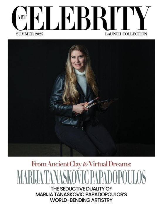 Kniha Art Celebrity Launch Collection Summer 2025 - Marija Tanaskovic Papadopoulos Art Celebrity Magazine