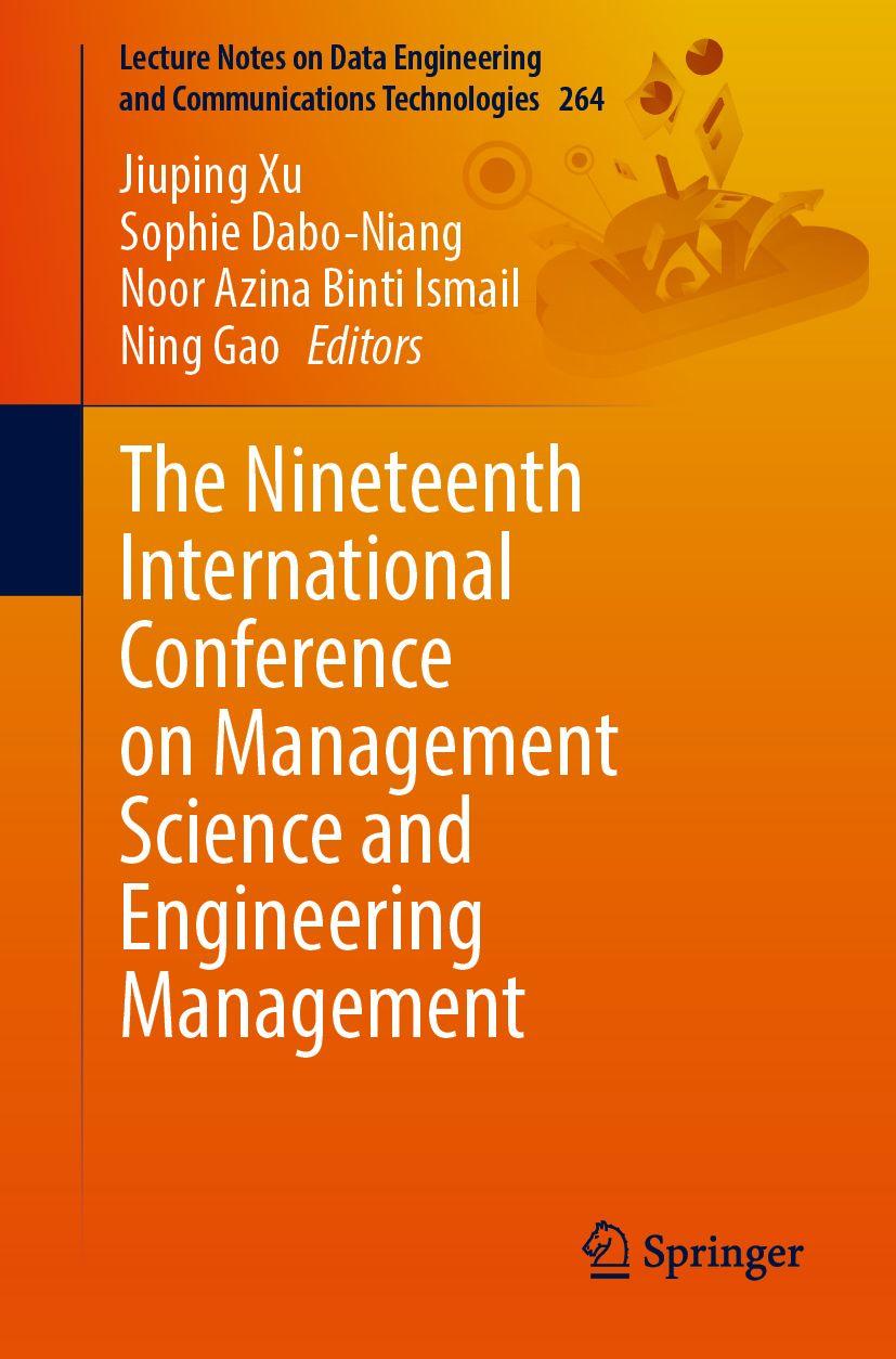 Kniha The Nineteenth International Conference on Management Science and Engineering Management Sophie Dabo-Niang