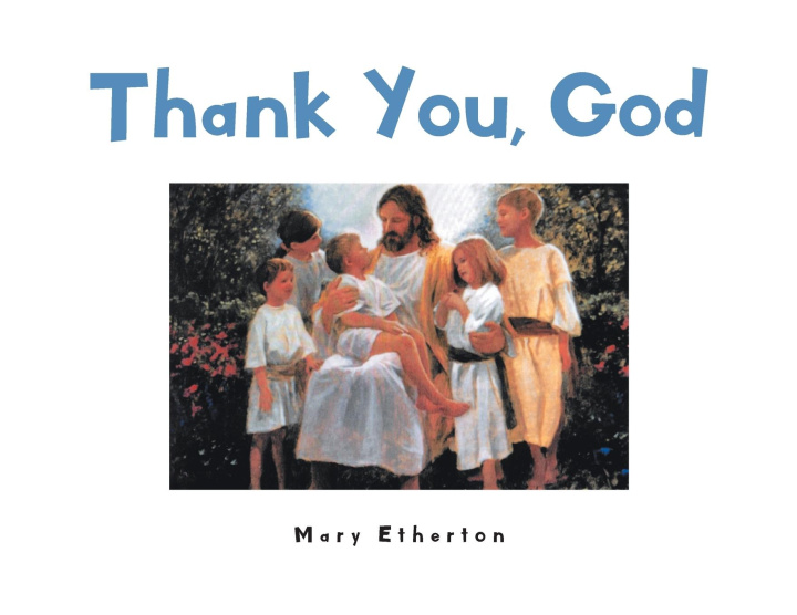 Kniha Thank You, God 