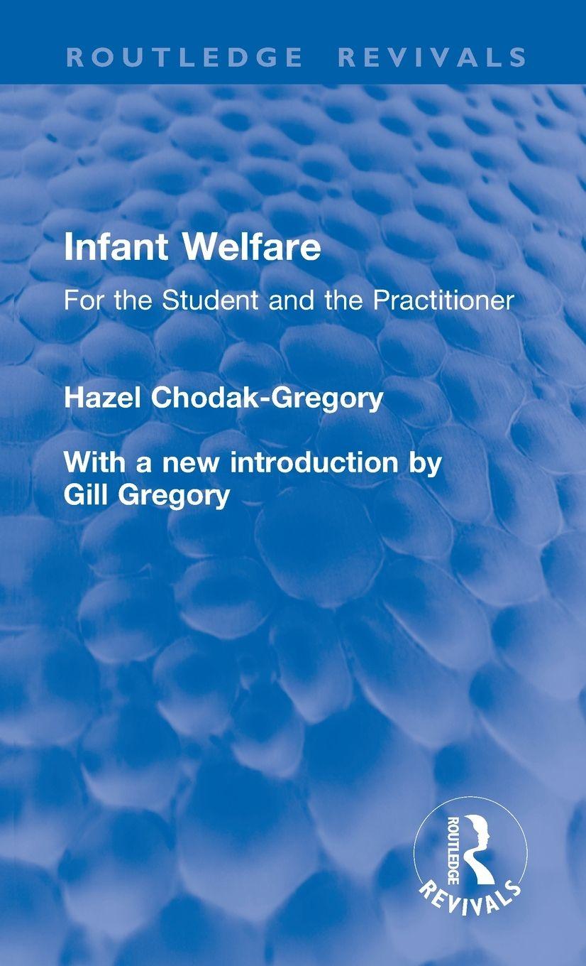 Kniha Infant Welfare Hazel H. Chodak-Gregory