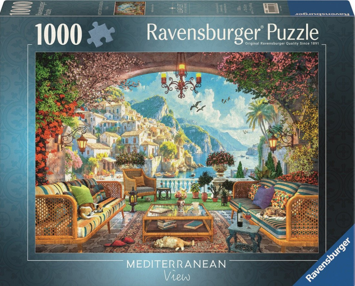Hra/Hračka Puzzle Pohádkový výhled na Středomoří 1000 dílků 