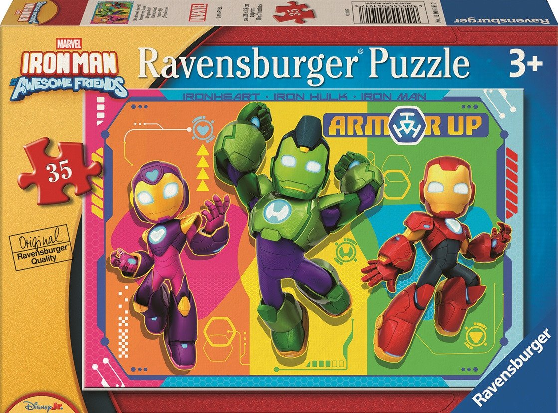 Hra/Hračka Puzzle Iron Man a jeho úžasní přátelé 35 dílků 