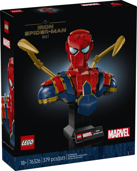 Libro Lego. Super Heros 76326 Popiersie Iron Spider-Man 