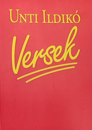 Kniha Versek Unti Ildikó
