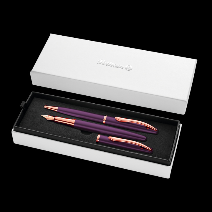 Kniha Pióro wieczne Pelikan+ długopis Noble Elegance Viola 