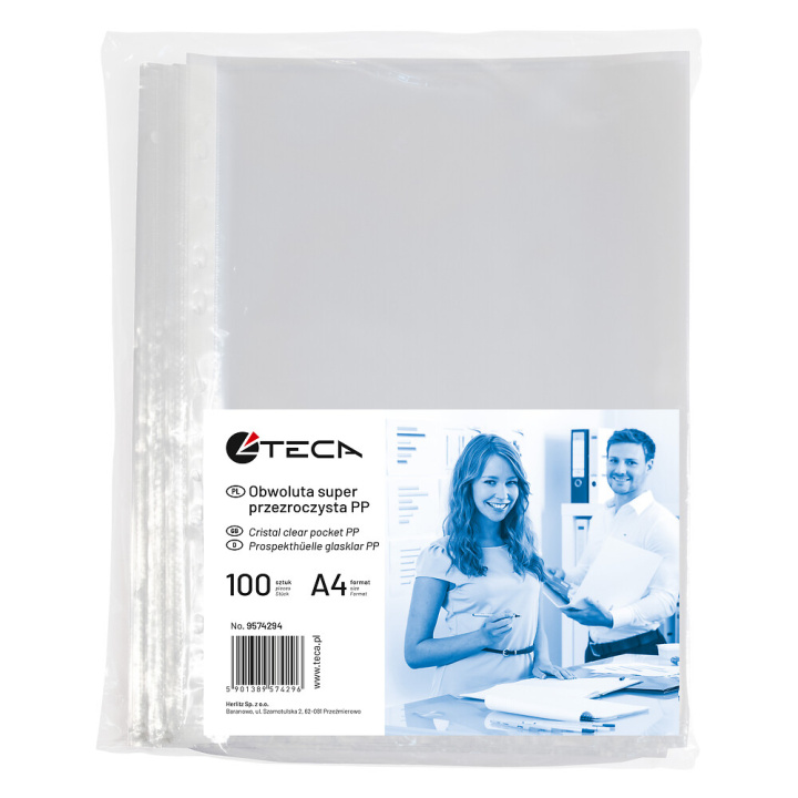 Kniha Paczka koszulki krystaliczne A4 Herlitz PP 40 mikr. 100 sztuk 