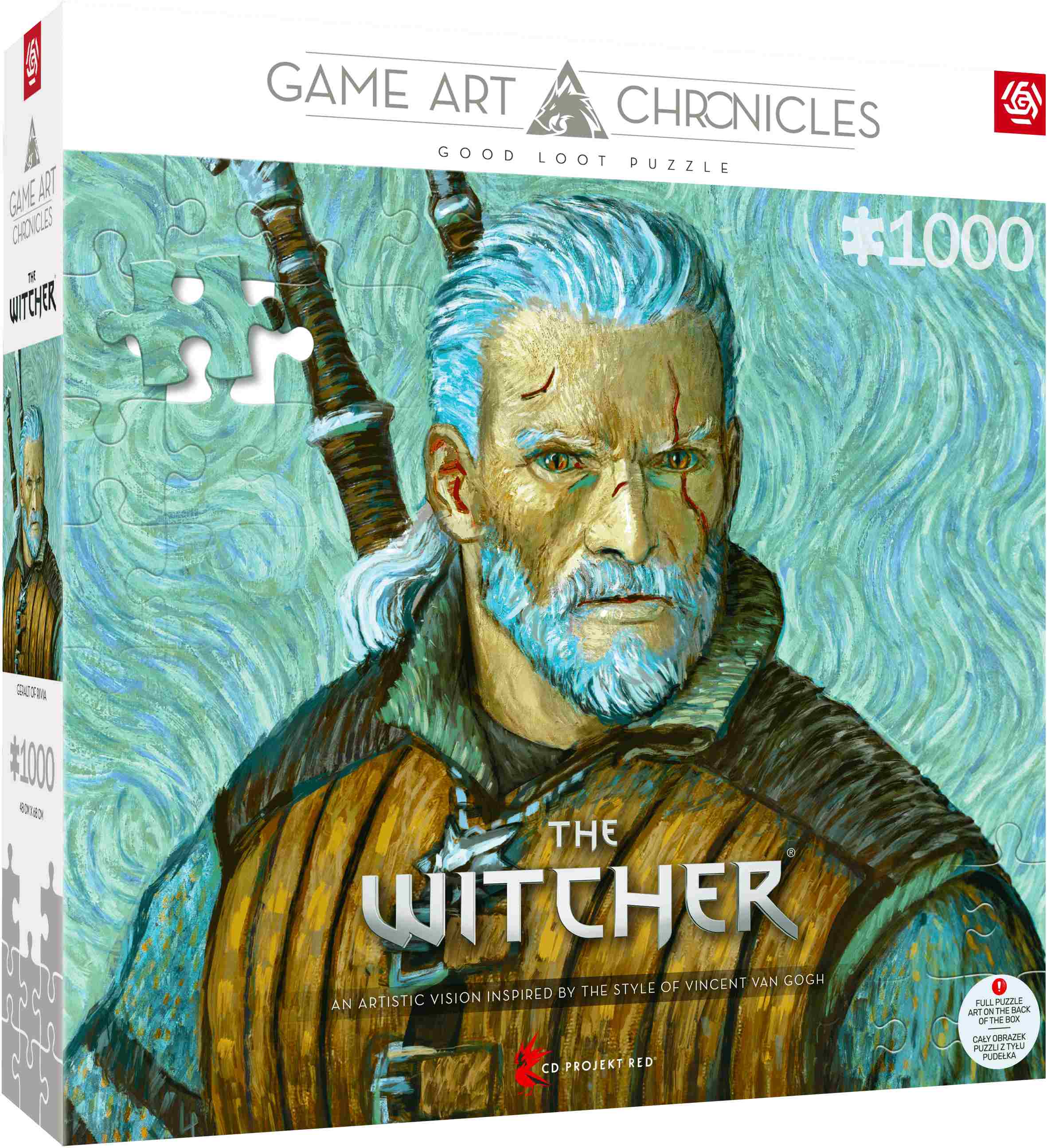 Kniha Puzzle 1000 Game Art Chronicles The Witcher Geralt Van Gogh 