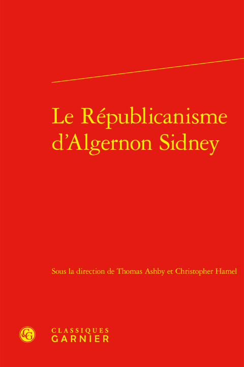 Kniha Le républicanisme d'algernon sidney 
