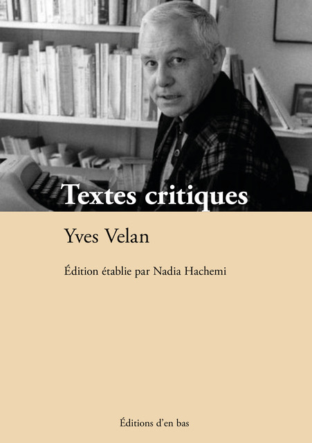 Buch Textes critiques VELAN