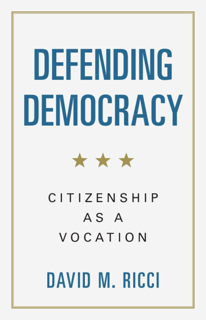 Kniha Defending Democracy David M. Ricci