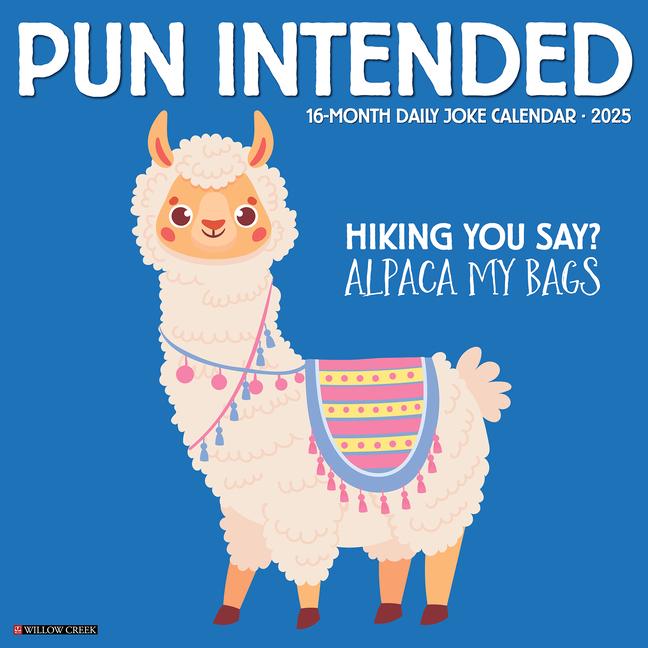 Kalendarz/Pamiętnik Pun Intended 2026 12 X 12 Wall Calendar Willow Creek Press