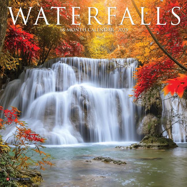 Libro Waterfalls 2026 7 X 7 Mini Wall Calendar Willow Creek Press