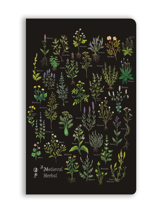 Libro Anna Stead: Medieval Herbal (Soft Touch Journal) FLAME TREE