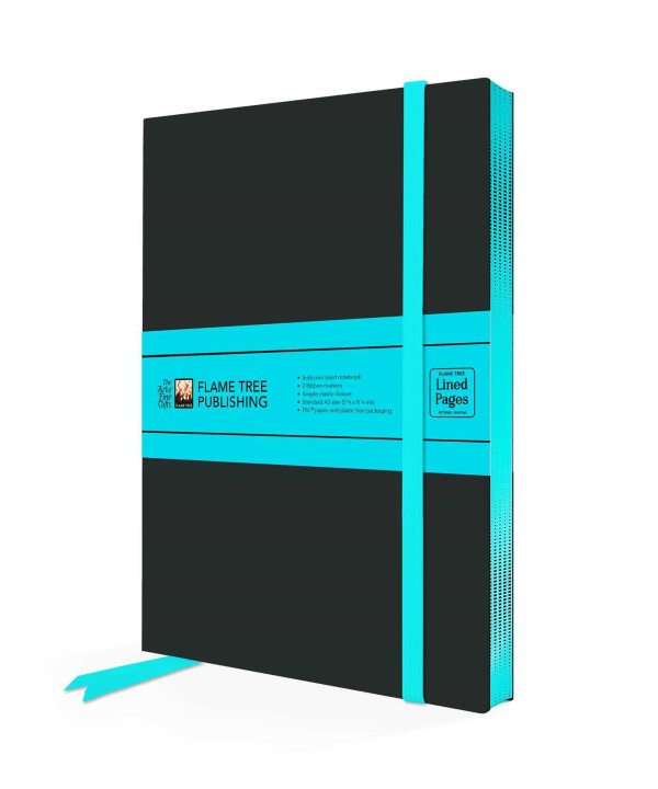 Kniha Black Artisan Paperback Notebook FLAME TREE