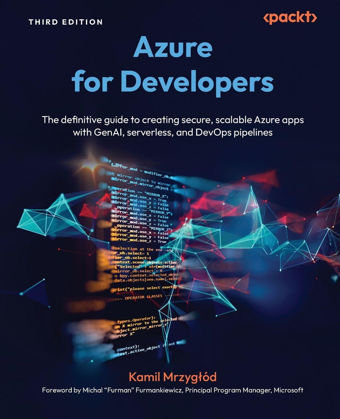 Książka Azure for Developers - Third Edition Kamil Mrzygłód