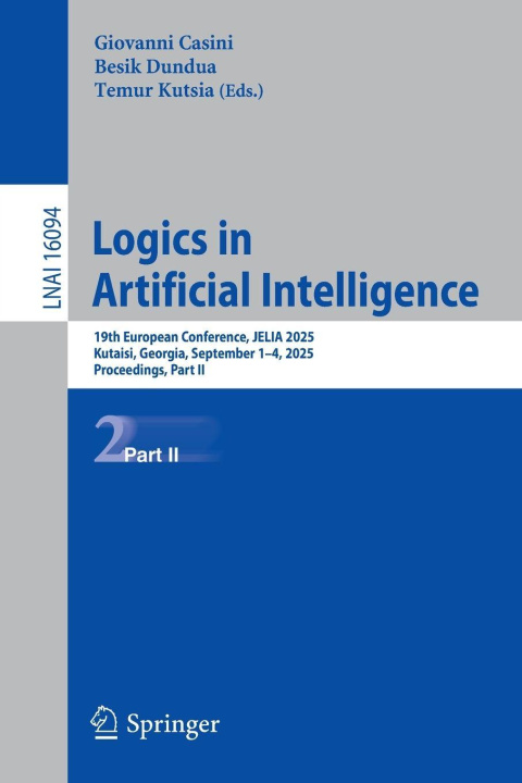 Kniha Logics in Artificial Intelligence Besik Dundua