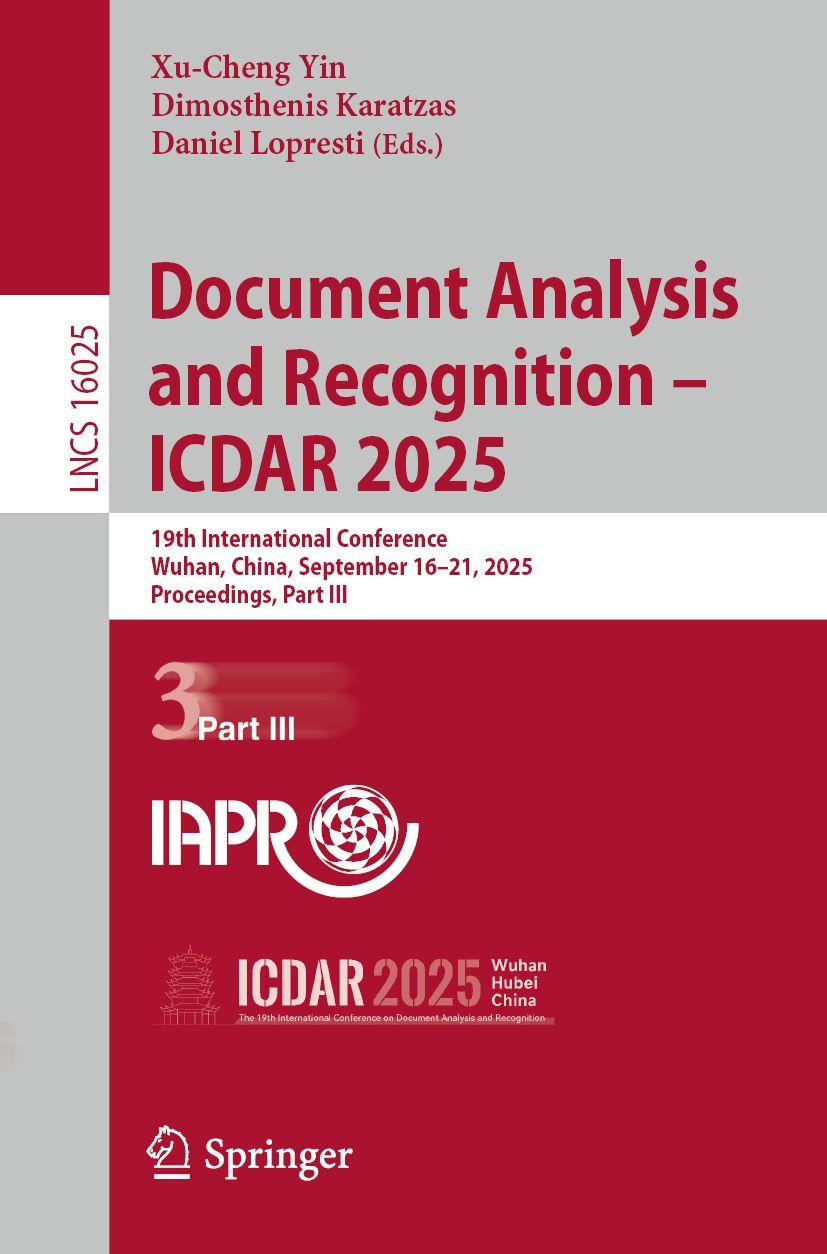 Kniha Document Analysis and Recognition - ICDAR 2025 Dimosthenis Karatzas