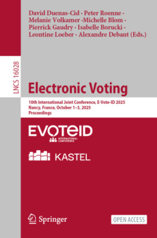 Kniha Electronic Voting Peter Roenne