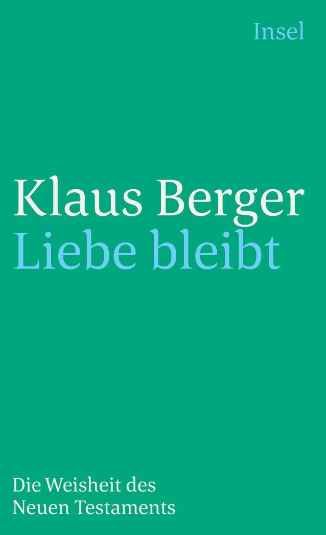 Book Liebe bleibt Klaus Berger