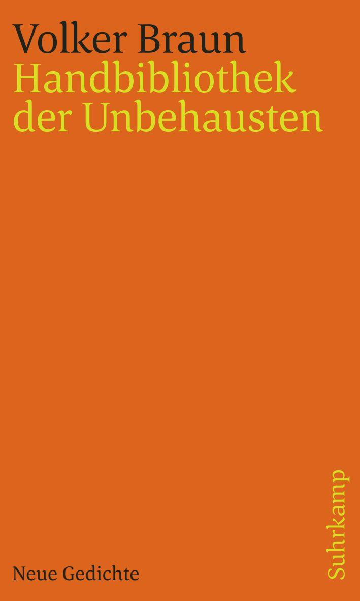 Βιβλίο Handbibliothek der Unbehausten Volker Braun