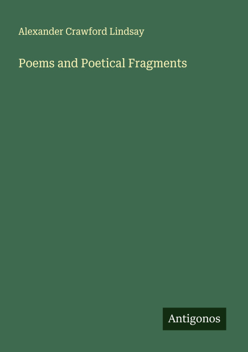 Libro Poems and Poetical Fragments 
