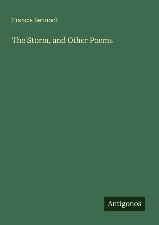 Kniha The Storm, and Other Poems 