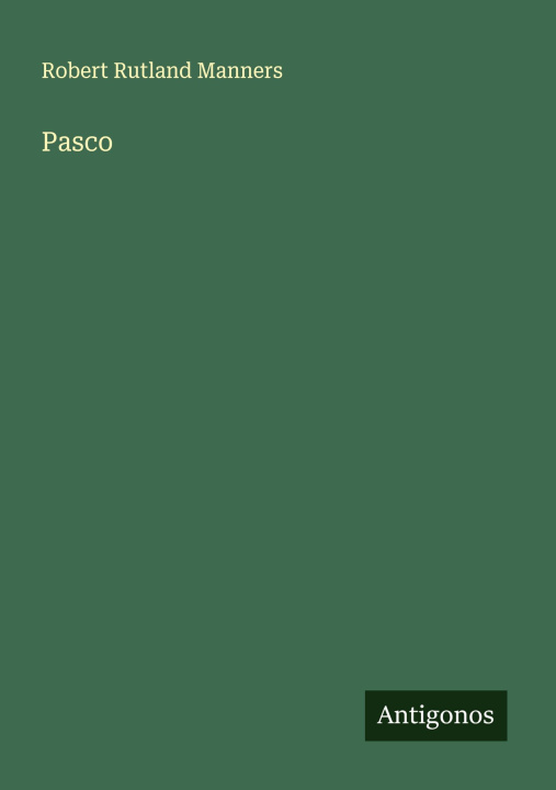 Kniha Pasco 