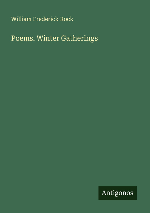Kniha Poems. Winter Gatherings 
