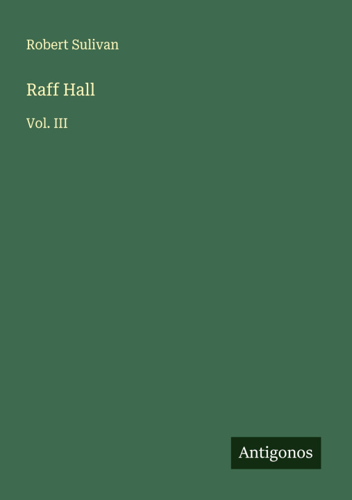 Kniha Raff Hall 