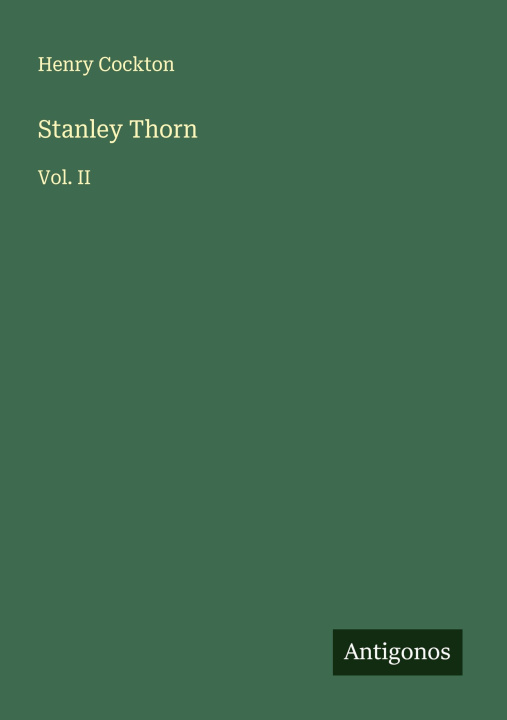 Kniha Stanley Thorn 