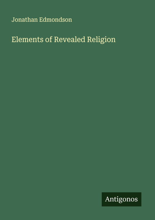 Libro Elements of Revealed Religion 