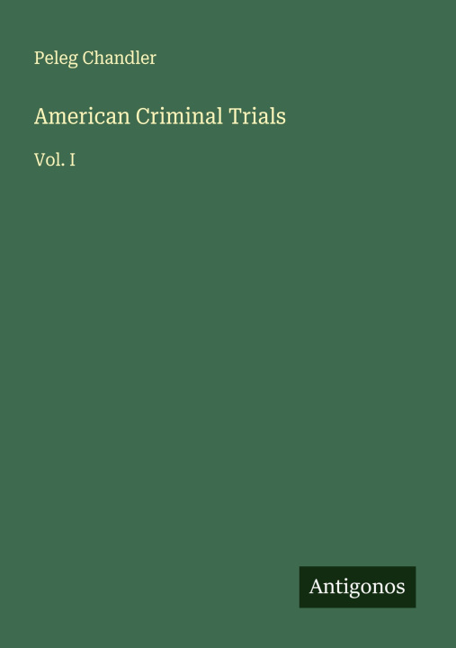 Knjiga American Criminal Trials 