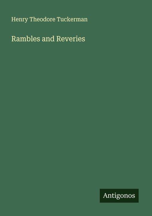 Kniha Rambles and Reveries 