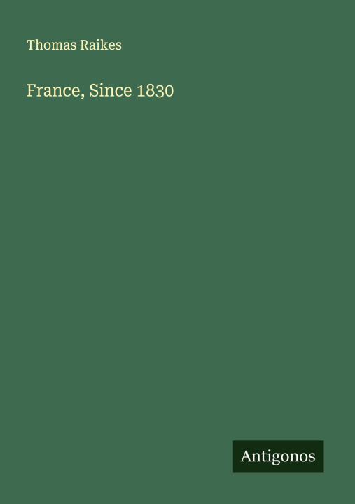 Kniha France, Since 1830 
