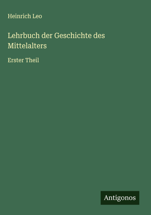 Kniha Lehrbuch der Geschichte des Mittelalters 