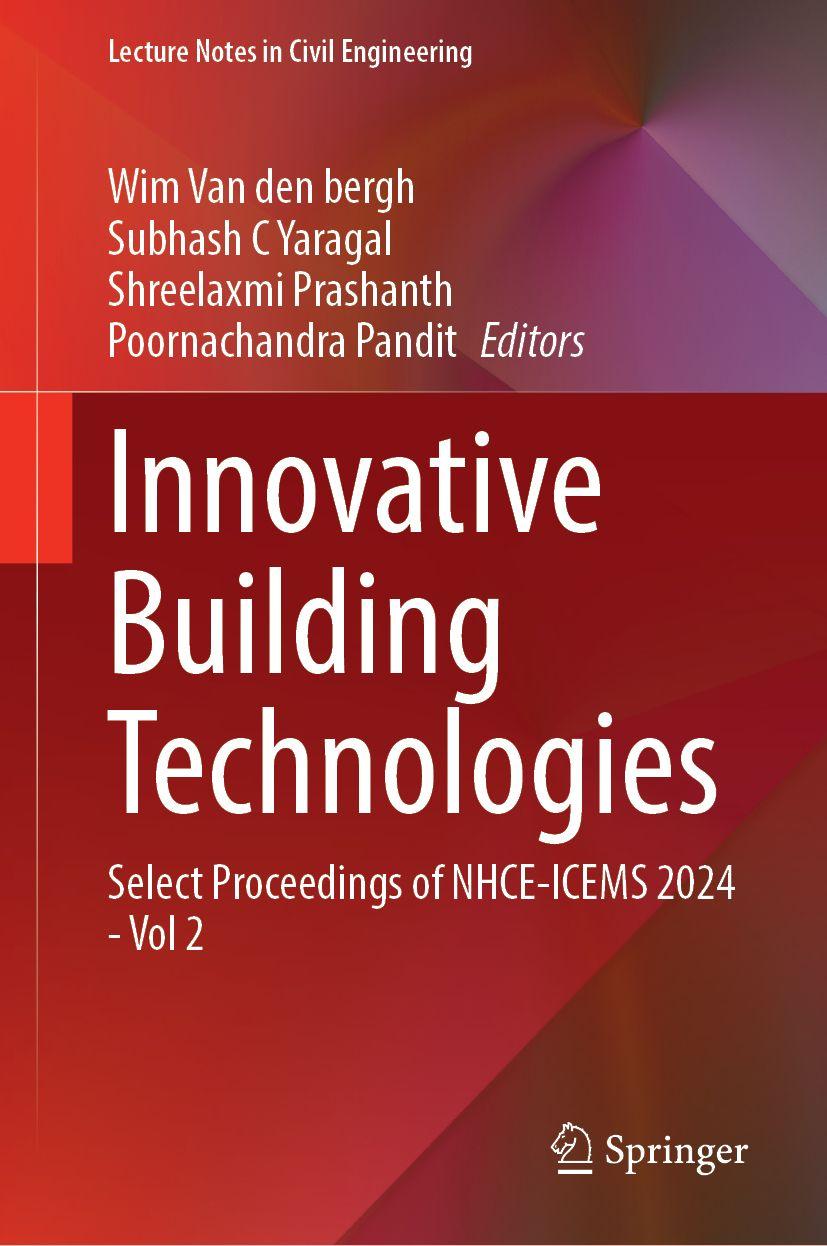 Book Innovative Building Technologies Subhash C Yaragal
