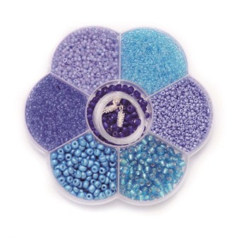 Hra/Hračka Perlenmix blau 10cmx2cm 