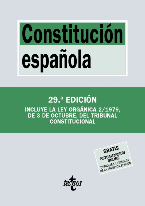 Kniha CONSTITUCIÓN ESPAÑOLA Editorial Tecnos