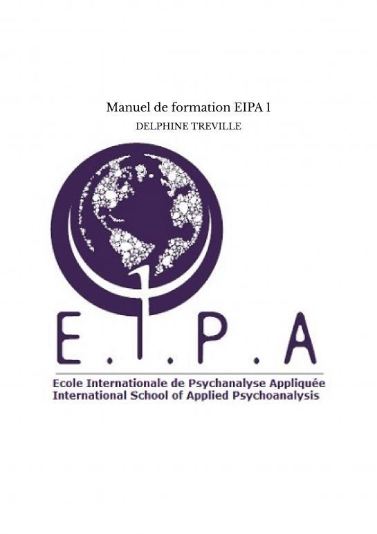 Kniha Manuel de formation EIPA 1 TREVILLE