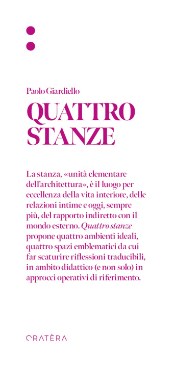 Book Quattro Stanze Paolo Giardiello