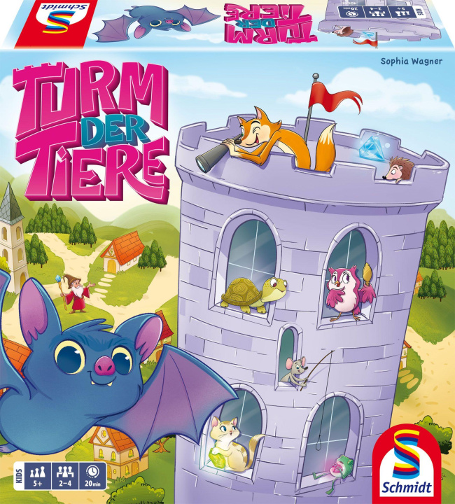 Gra/Zabawka Turm der Tiere 