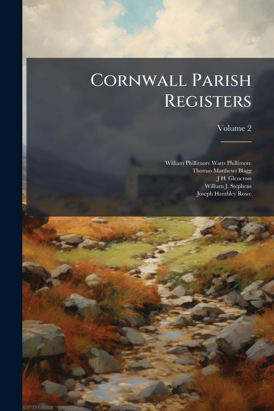 Book Cornwall Parish Registers Thomas Matthews Blagg
