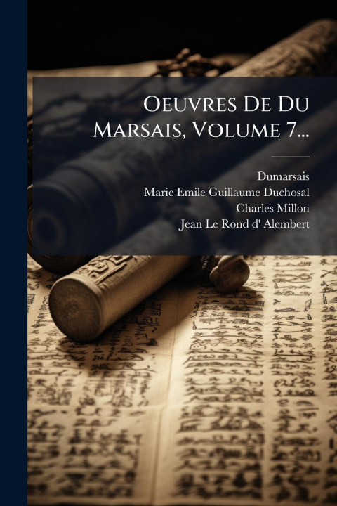 Książka Oeuvres De Du Marsais, Volume 7... Charles Millon