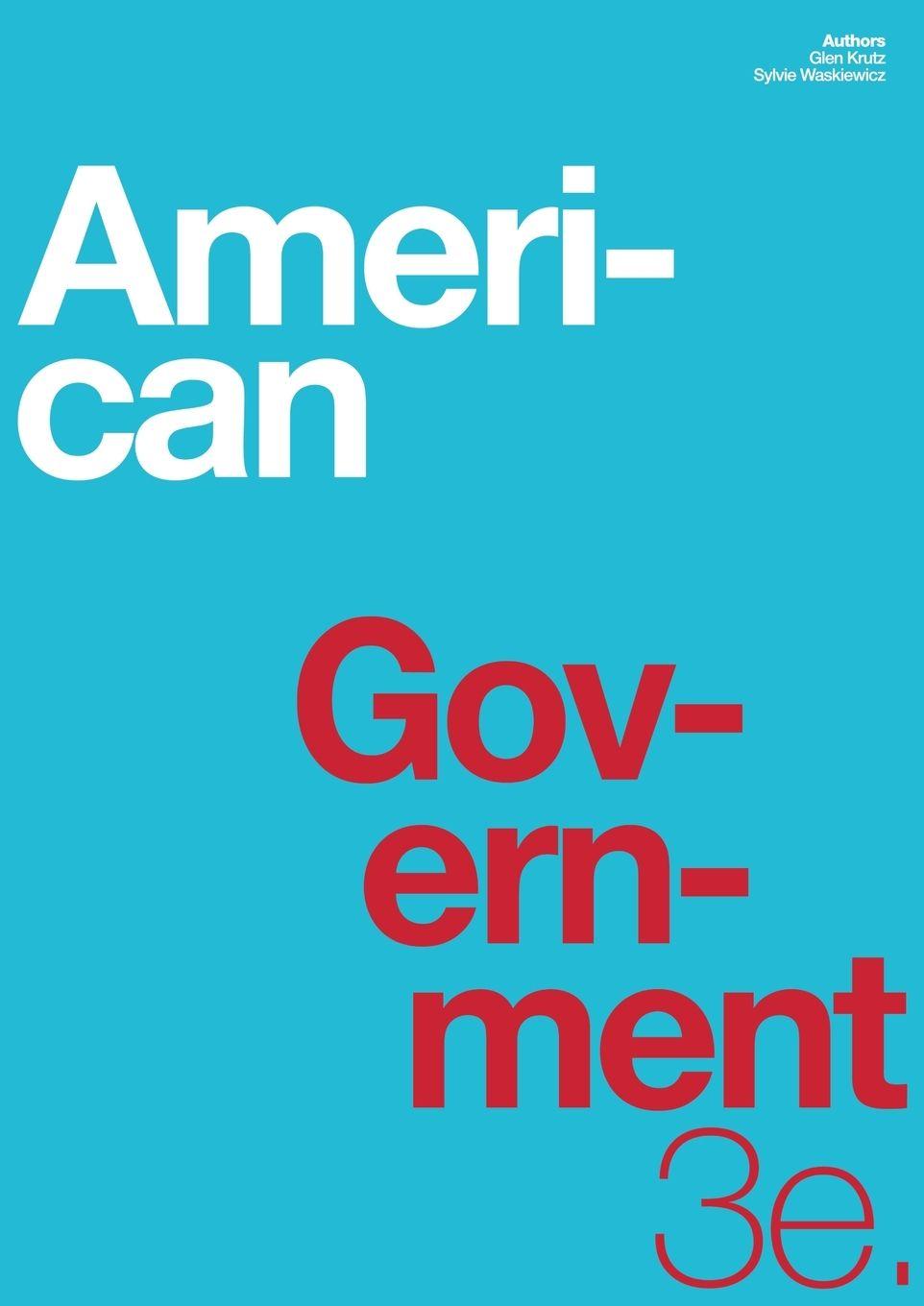 Kniha American Government 3e Sylvie Waskiewicz