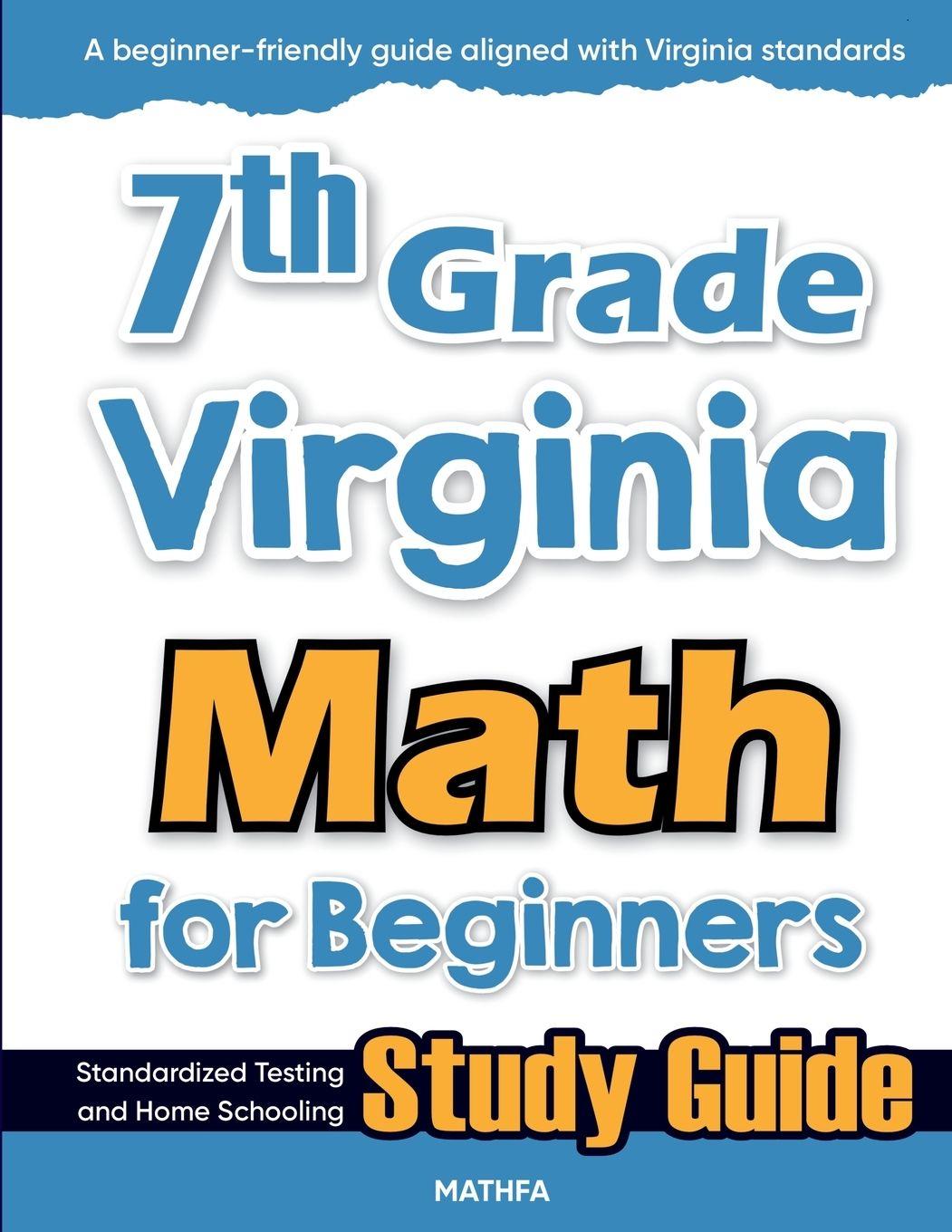 Book 7th Grade Virginia Math for Beginners Hamid Eslamian