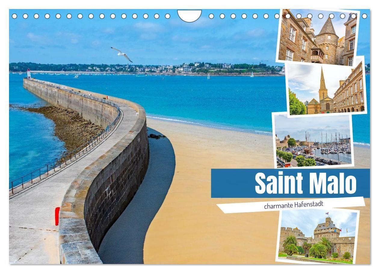Kalender/agenda Saint Malo - charmante Hafenstadt (Wandkalender 2026 DIN A4 quer), CALVENDO Monatskalender Calvendo