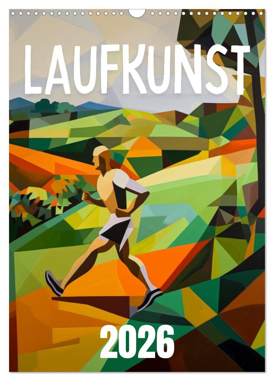 Kalender/agenda Laufkunst. (Wandkalender 2026 DIN A3 hoch), CALVENDO Monatskalender Calvendo
