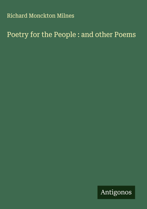 Carte Poetry for the People : and other Poems 