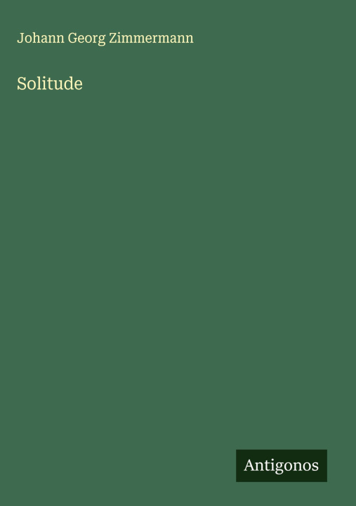 Kniha Solitude 