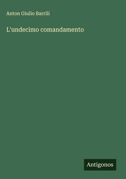 Kniha L'undecimo comandamento 